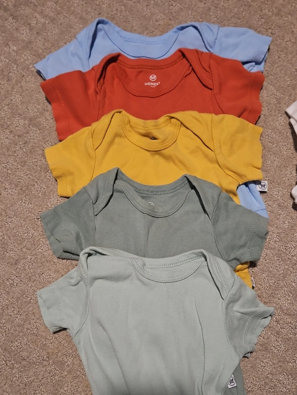 Honest Baby 3-6 Month Onesie Bundle Of 9 (Plus A Bonus Onesie)